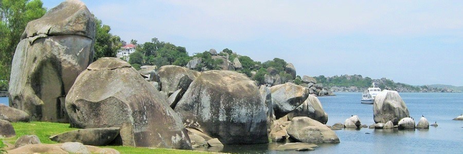 Granite rocks at the shores of Lake Victoria - Explore Mwanza Tanzania